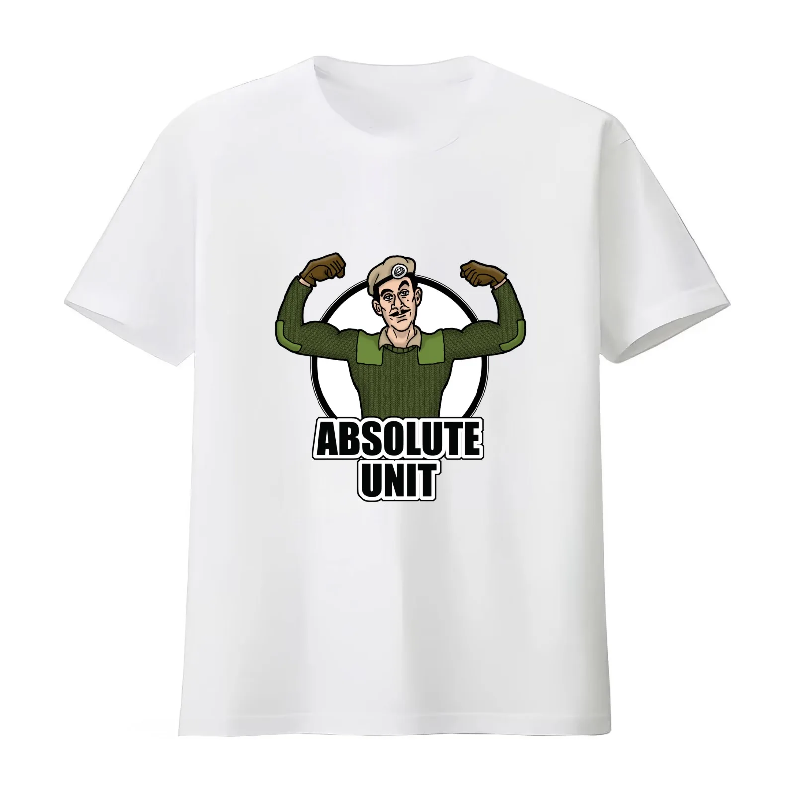 ABSOLUTE UNIT T-Shirt Summer Casual Cotton Tee Oversized Streetwear Tops Vintage Graphic Print Loose Fit Short Sleeve