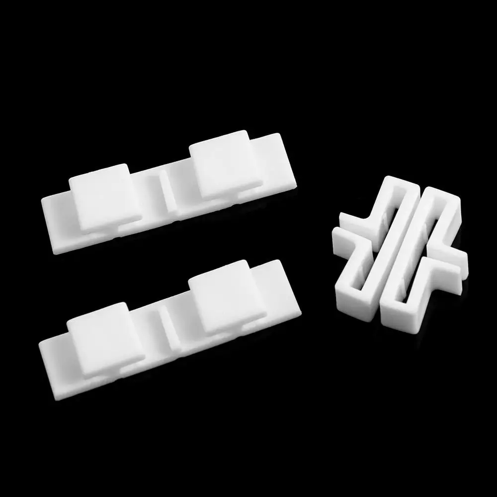 10PCS T/Cross/Three-way Type Cross Buckle Fixing Clip White Plastic Partition Extension Buckle Drawer Partition Accessories