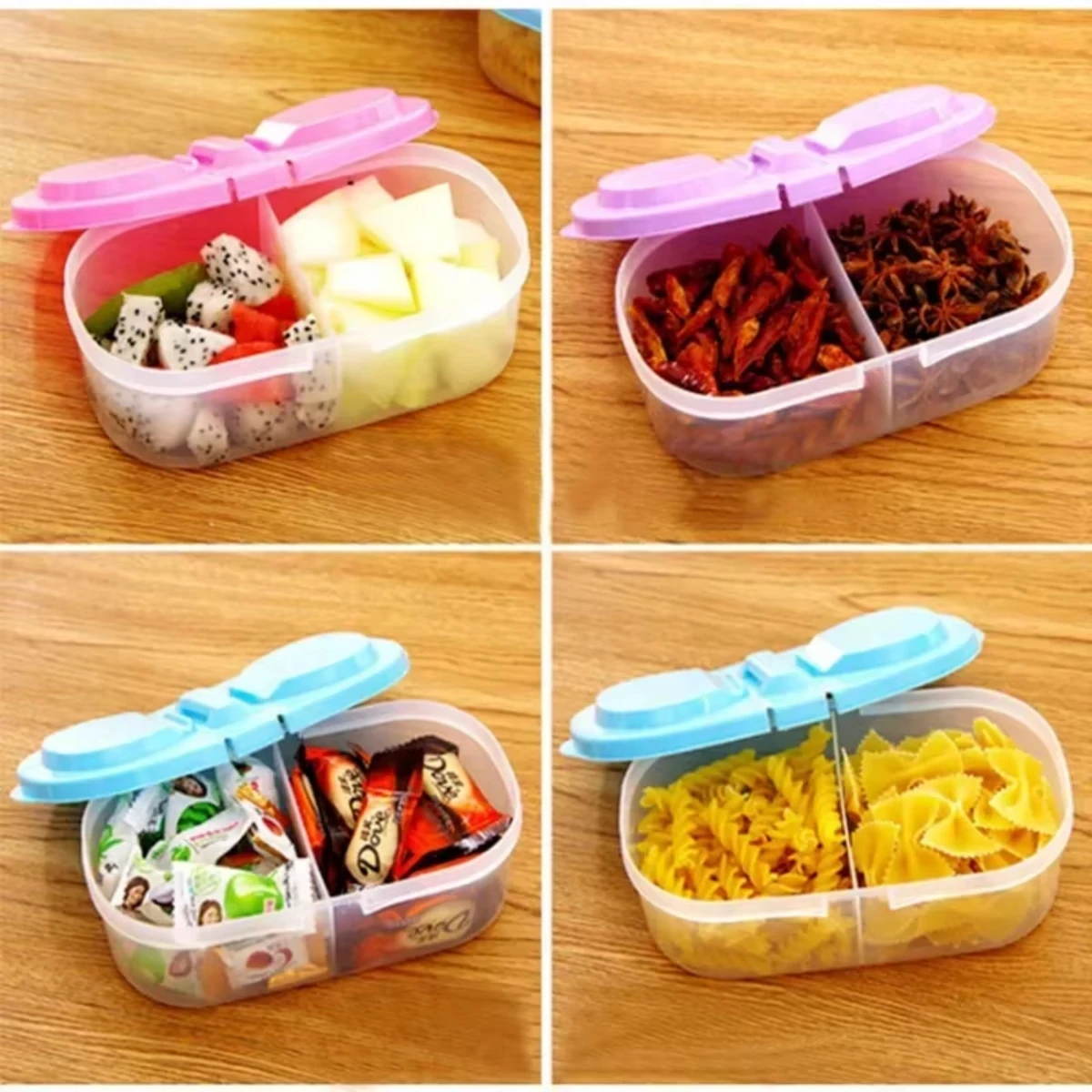 High Quality Food Container Portable Lunch Box Capacity Camping Picnic Food Fruit Container Storage Box for Kids Dinnerware