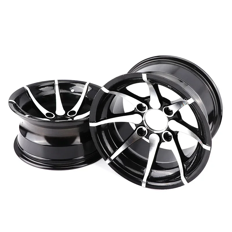 

4 Pcs 12 inch Front /Rear Wheel Hub Aluminum Alloy Rim For 150cc200cc 250cc 300cc ATV Go kart UTV Buggy Golf Cart Quad Bike Part