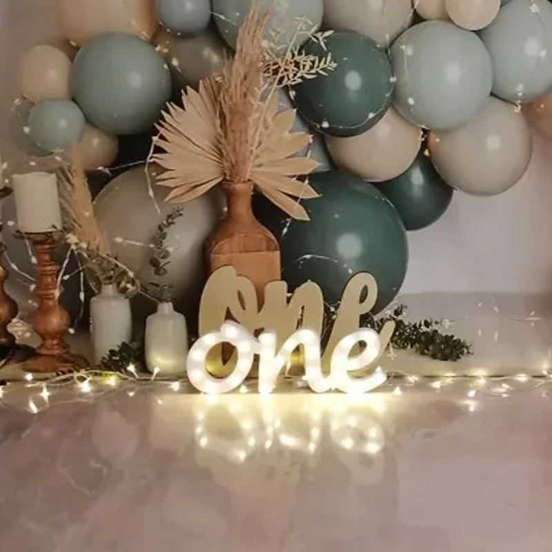 

custom "One" letters - vintage style wooden photo prop, newborn bed photography props