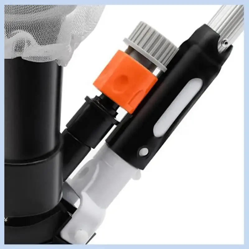 

AS63-Pool Vacuum Jet Cleaner Cleaning Kit Professional Durable Suction Head And Mesh Bag For SPA Pond Fountain-EU
