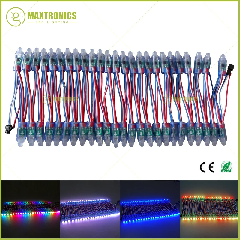 DC12V 1000pcs 12mm WS2811 2811 IC RGB Led Module String Waterproof Digital Full Color LED Pixel Light for KTV Dance Machine