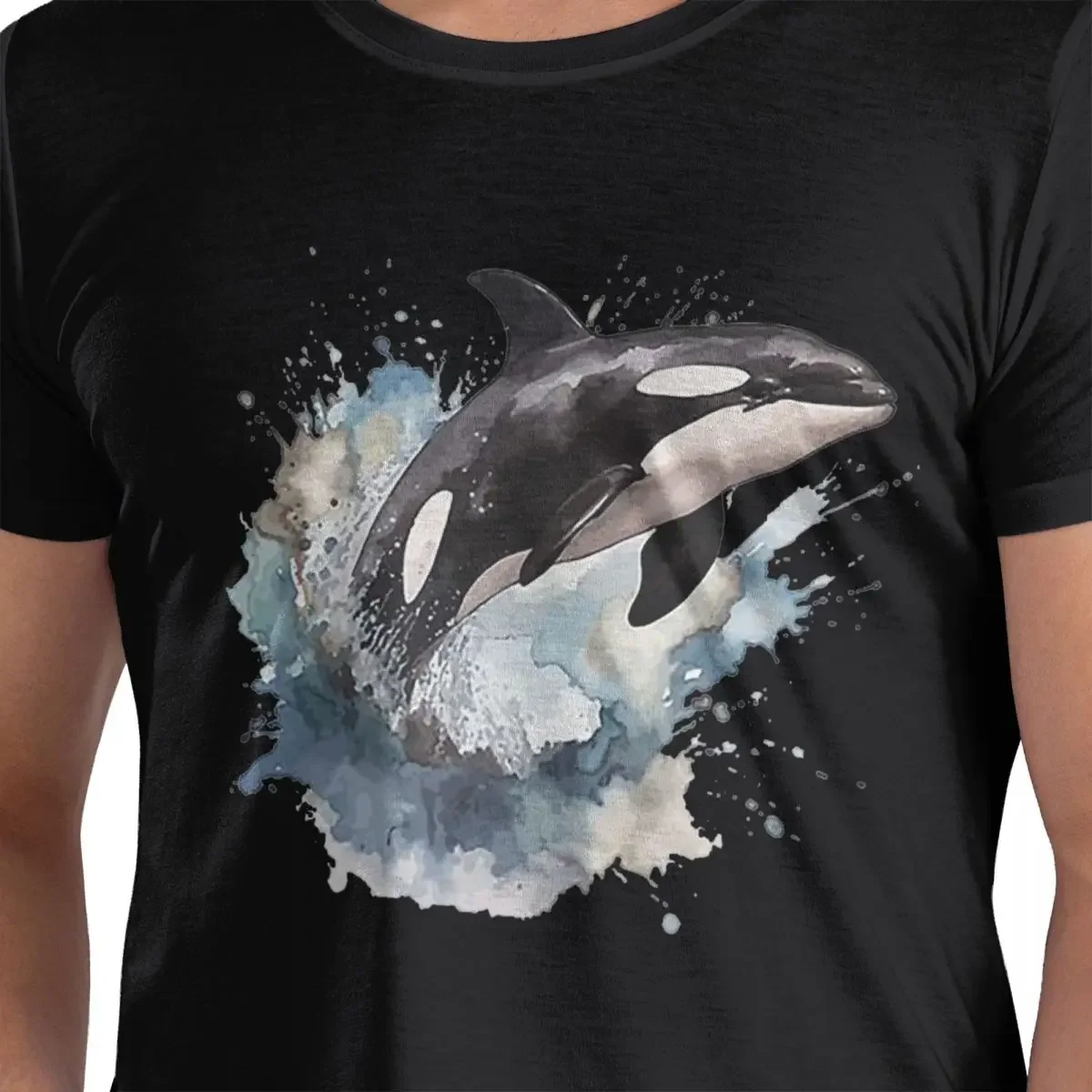 

Orca Aquatic Sea Ocean - футболки Killer Whale из 100% хлопка, мужские футболки большого размера, мужские футболки с круглым вырезом и коротким рукавом, S-6XL