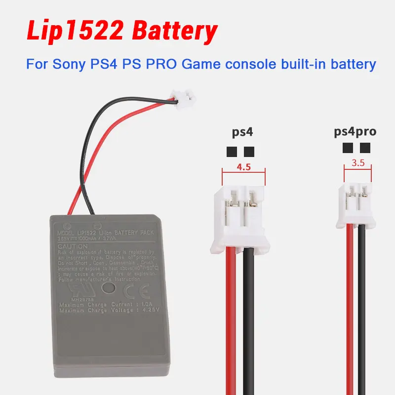 

Lip1522 1000mAh Game Controller Battery for Sony PlayStation PS4 Pro PS4Slim Dualshock 4 Wireless Gamepad Replacement Batteries