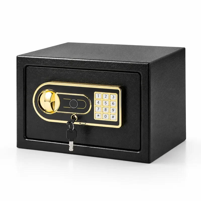 Black and Gold Safe-20EBF Model Small Electronic Password Home Hotel Safety Boxes
