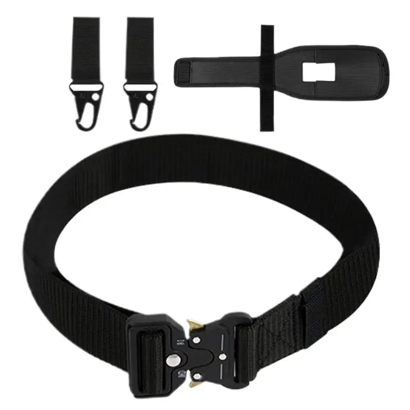 

Fishing Rod Belt Fishing Fighting Waist Belt Quick Release Buckle Portable Pole Inserter With 2 Hooks Casting Gear Fish