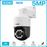 ZOSI C296 4K/3K PoE PTZ Security IP Camera Outdoor AI Detection Starlight Color Night Vision 8MP/5MP HD Video Surveillance Cam