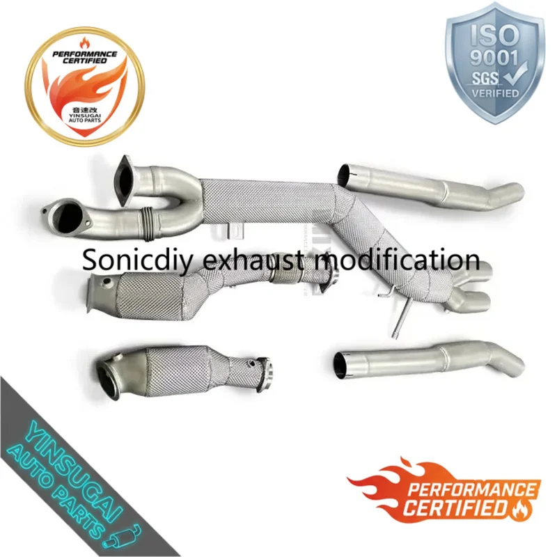 Superior Quality Catted Downpipe For BMW M3 M4 G80 G82 S58 3.0T 2021-2022 SS304 Direct Bolt On Racing Upgrade