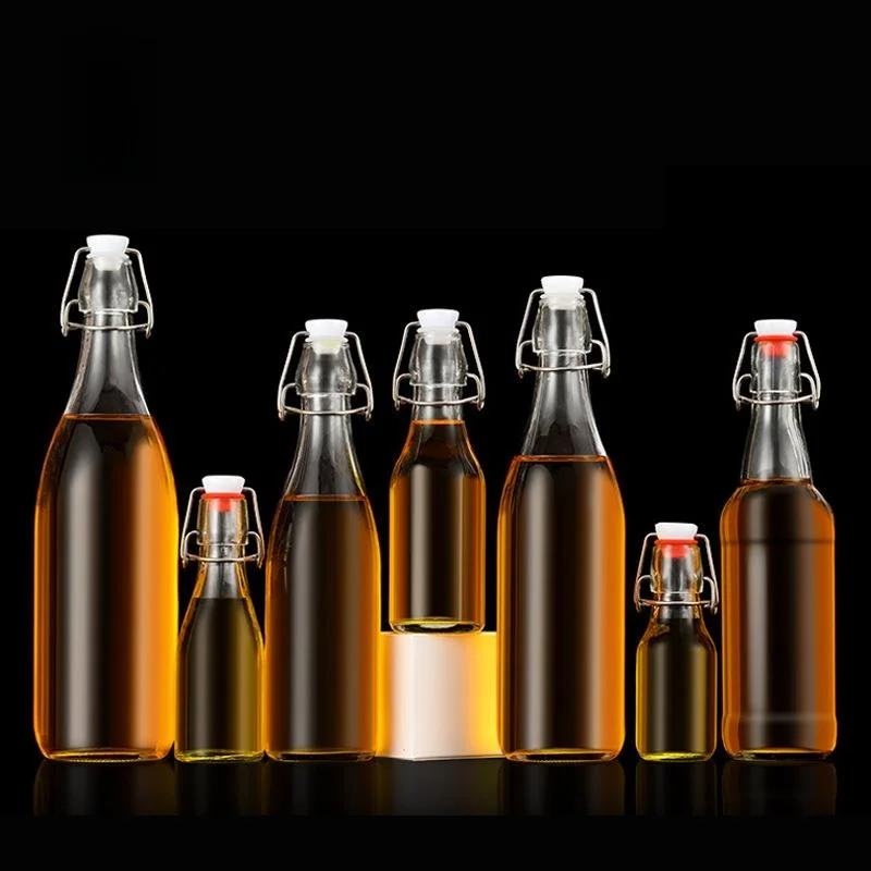 

Large Capaci Glass Oil Bottle Kitchen Storage Peanut Oil Container 5L Sealable Jar for Home Use Cooking Utensils