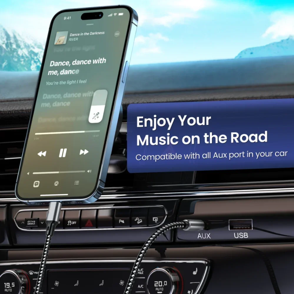 1m 1.5m 2m USB Type C To 3.5Mm Jack AUX Cable DAC USB-C Audio Adapter for Phone Headphones Car HIFI Stereo Sound Audio Connector