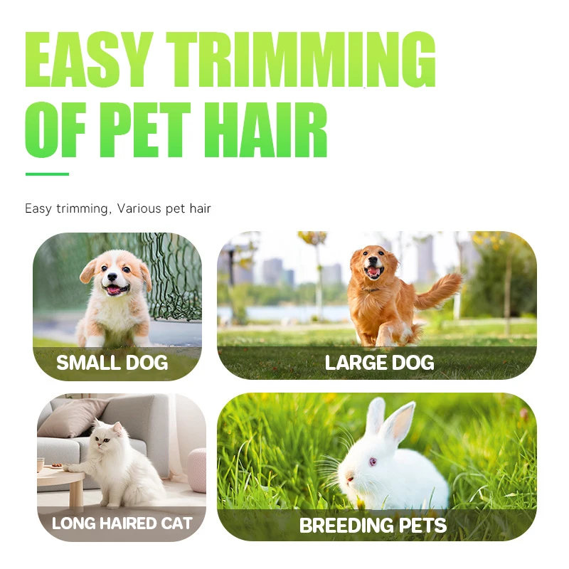 Kemei-Kit de toilettage professionnel pour animaux de compagnie, tondeuse à cheveux électrique aste pour chien, manteau optique, fournitures pour animaux de compagnie pour chiens et chats