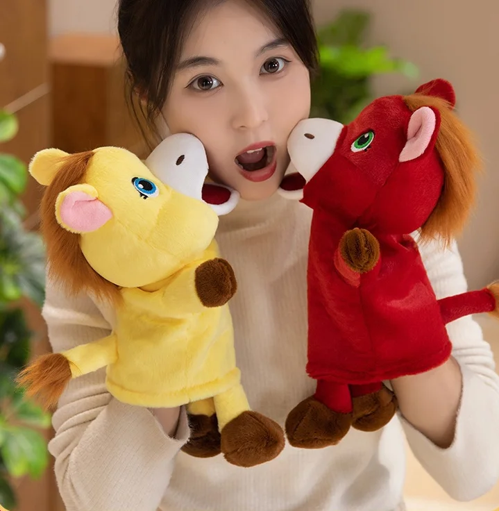 لطيف المهر دمية اليد سنة الحصان ألعاب من نسيج مخملي محظوظ الحصان دمية الأطفال رفيق هدية التعليم المبكر لعبة H2 #2