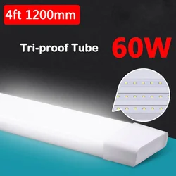 120CM 4FT LED Tube Light  220V Kitchen Lamp T5 Led Tube Bulb Wall Lamp 1200mm 40W 60W Fluorescent Bar Light Cold White For Home