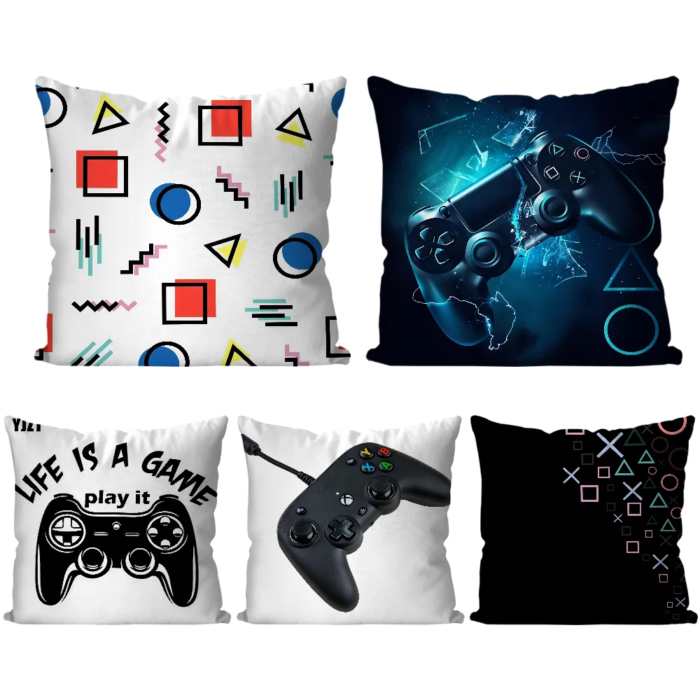 Decor TV Game Fan  Pillow Case  Cartoon Sofa Decorative Home Double-sided Printing Short Plush Cute Cushion Cover