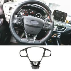 The real carbon fiber steering wheel key frame suitable for Ford Focus MK4 Fiesta ST mk8