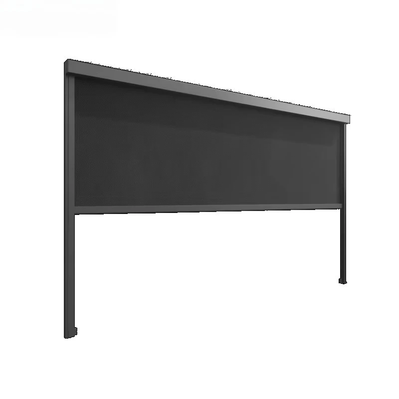 

Outdoor WindProof Electric Sun Shade Pergola Motorised Zip Track Screen Solar Shades Roller Blinds for Pergola