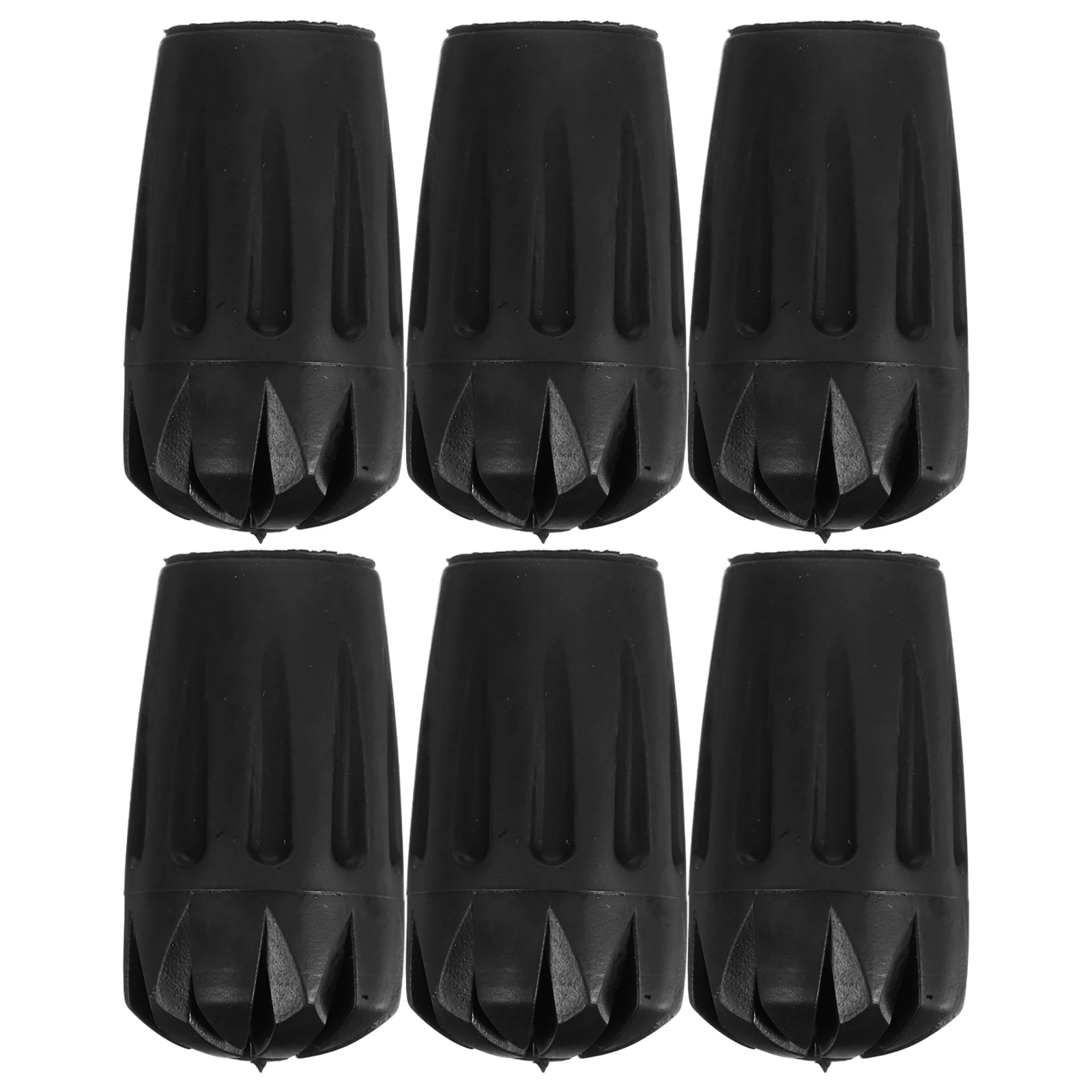 6 قطعة نصائح القطب الرحلات استبدال المشي لمسافات طويلة عصا للمشي ينتهي دائم البلاستيكية قصب نصائح للرحلات في الهواء الطلق التنزه القطب الملحقات #3