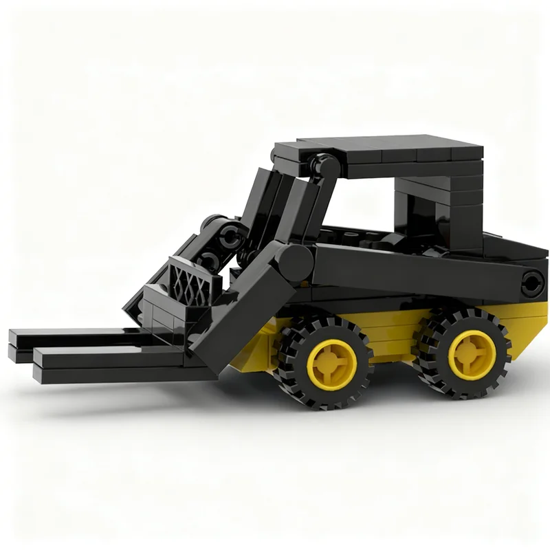 114pcs MOC Skid Steer City Model Toy Building Blocks Construction Christmas Gift DIY 3D Brick Assemble Creative Art Education