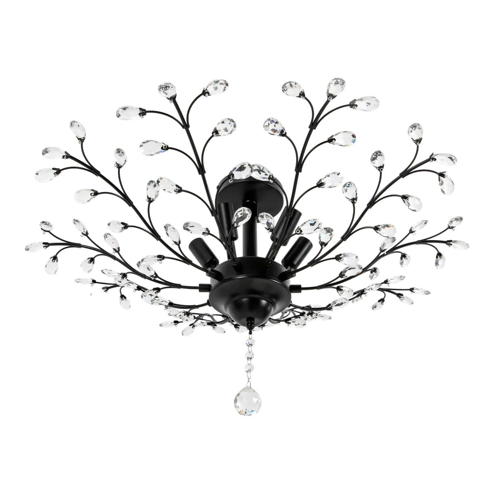 Modern Crystal Chandelier Ceiling Light Fixture  Lamp for Closet Hallway Entryway  Living Room Durable and Vintage