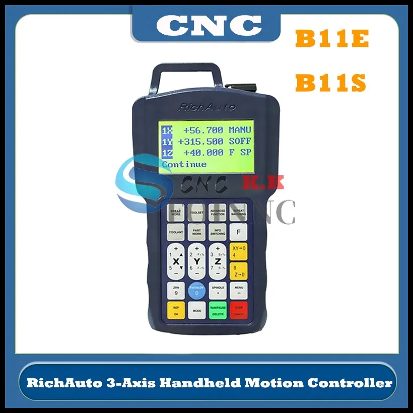 Newly RichAuto DSP b11 CNC controller b11S b11E 3-axis handheld motion controller for engraving and cutting