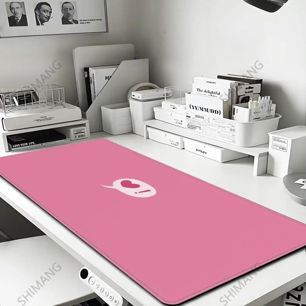 

Cute love heart Heart Gaming Accessories Laptop Mousepad Rubber Anti-skid Keyboard Mat Computer Offices Game Desk Mat Pink Mouse