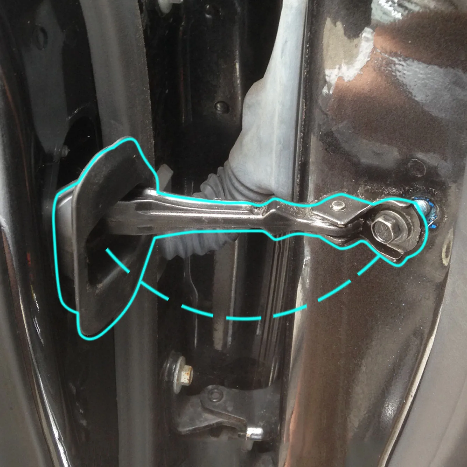 For Nissan Pathfinder Tiida X-Trail NOTE Check Assy Limiter Arm Jam Hinge Damping 4pcs Car Door Check Strap Stopper Repair Kit
