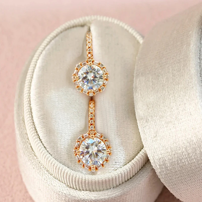 925 فضة رائع لامعة مشرق الوقت هوب أقراط للنساء المشاركة الزفاف الفاخرة عالية الجودة غرامة مجوهرات #4