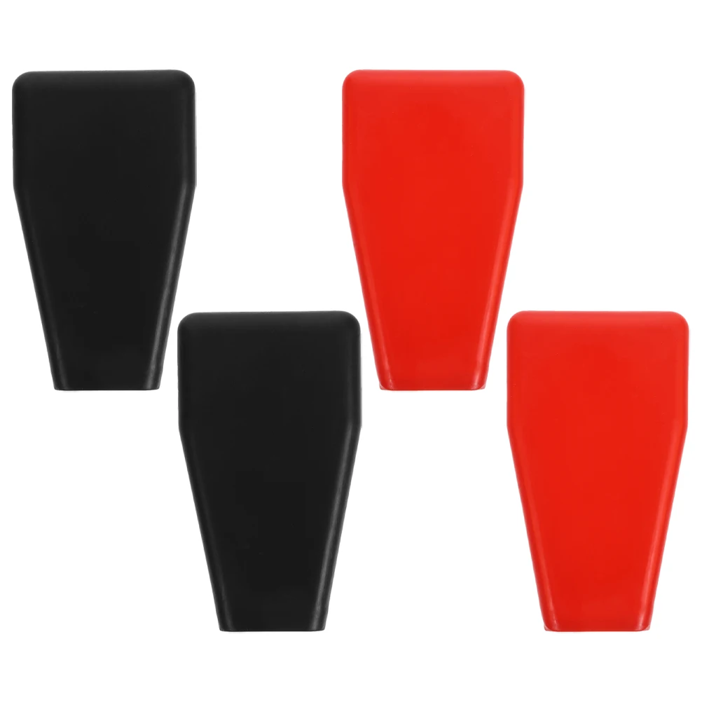 

4pcs Terminal Covers Protective Rubber-Plastic Insulators Cable Guards Post Protector Car Truck Motorcycle Electric Bike