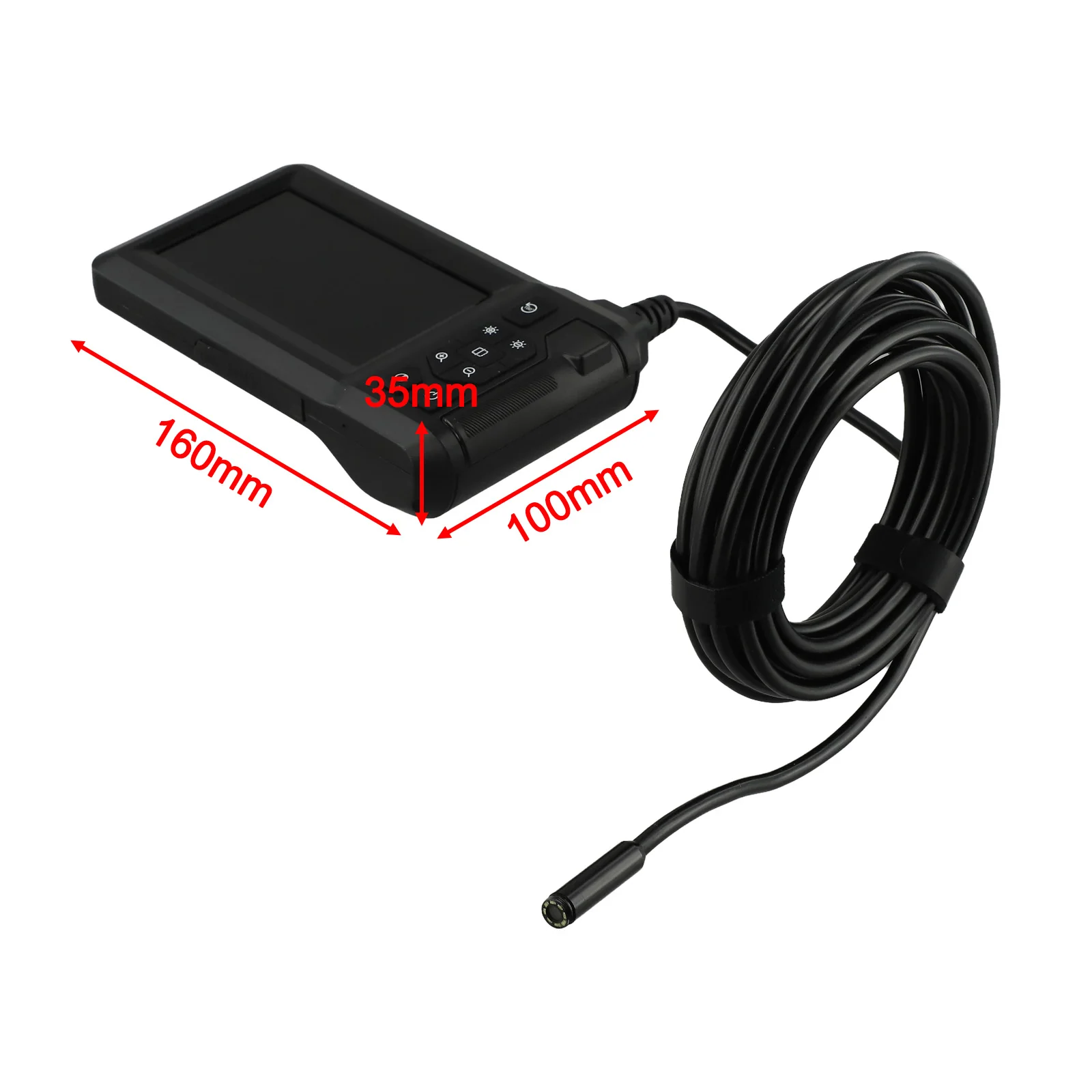 1set 1080P Industrial Borescopes 4.3in HD Borescope Inspection Camera 8mm Single Lens For Car Repair Sewer Inspection