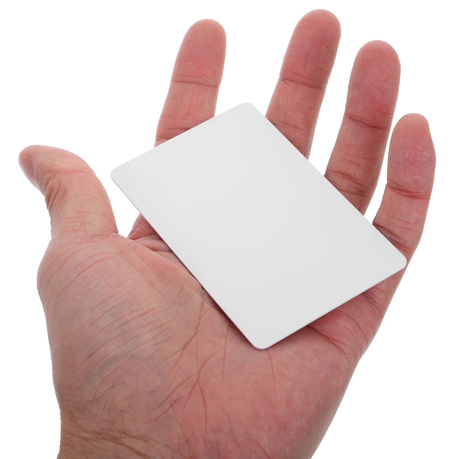 20 قطعة بطاقات PVC بيضاء فارغة مزدوجة الجوانب قابلة للطباعة مقاومة للماء شارة الهوية الفراغات لحرف التحكم في الطلاب #2