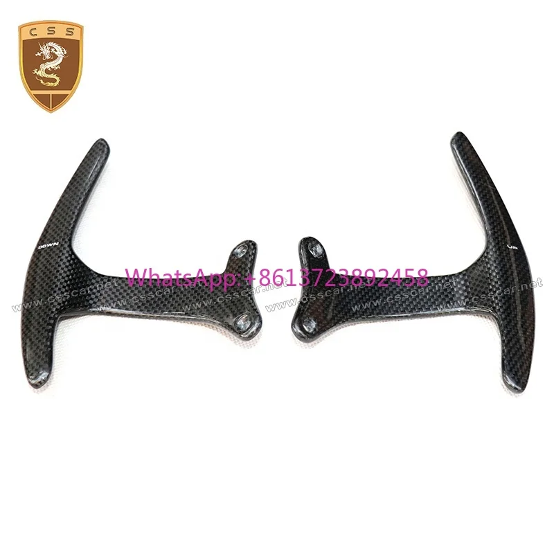 

Auto Interior Trim Dry Carbon Fiber Shift Paddle for Ferrari 488 GTB Spider Paddle Shift