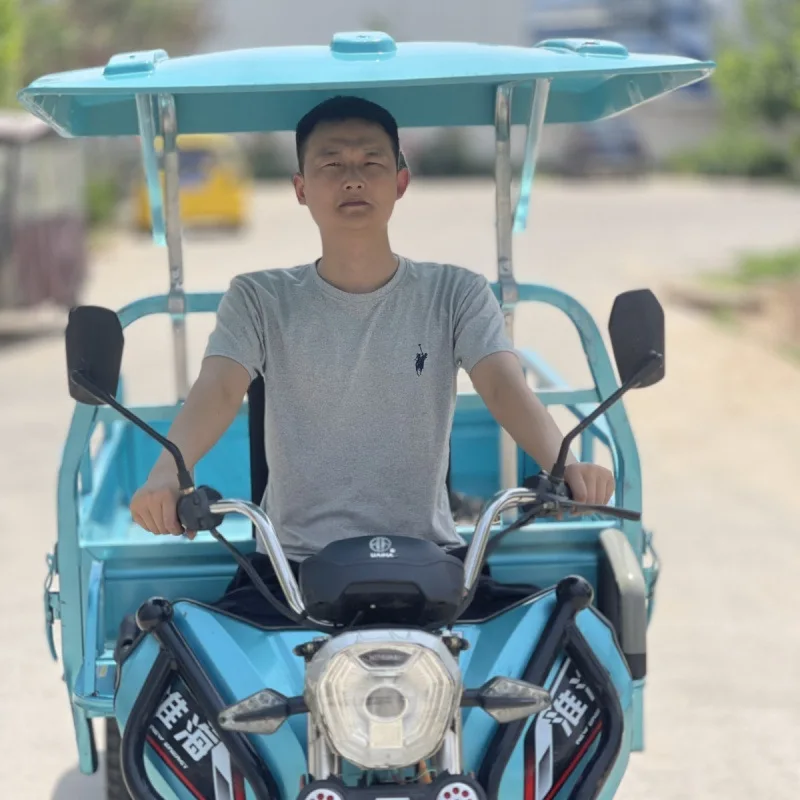 Tricycle canopy, sunshade canopy, canopy express front shed, thickened windshield, foldable electric factory direct sales