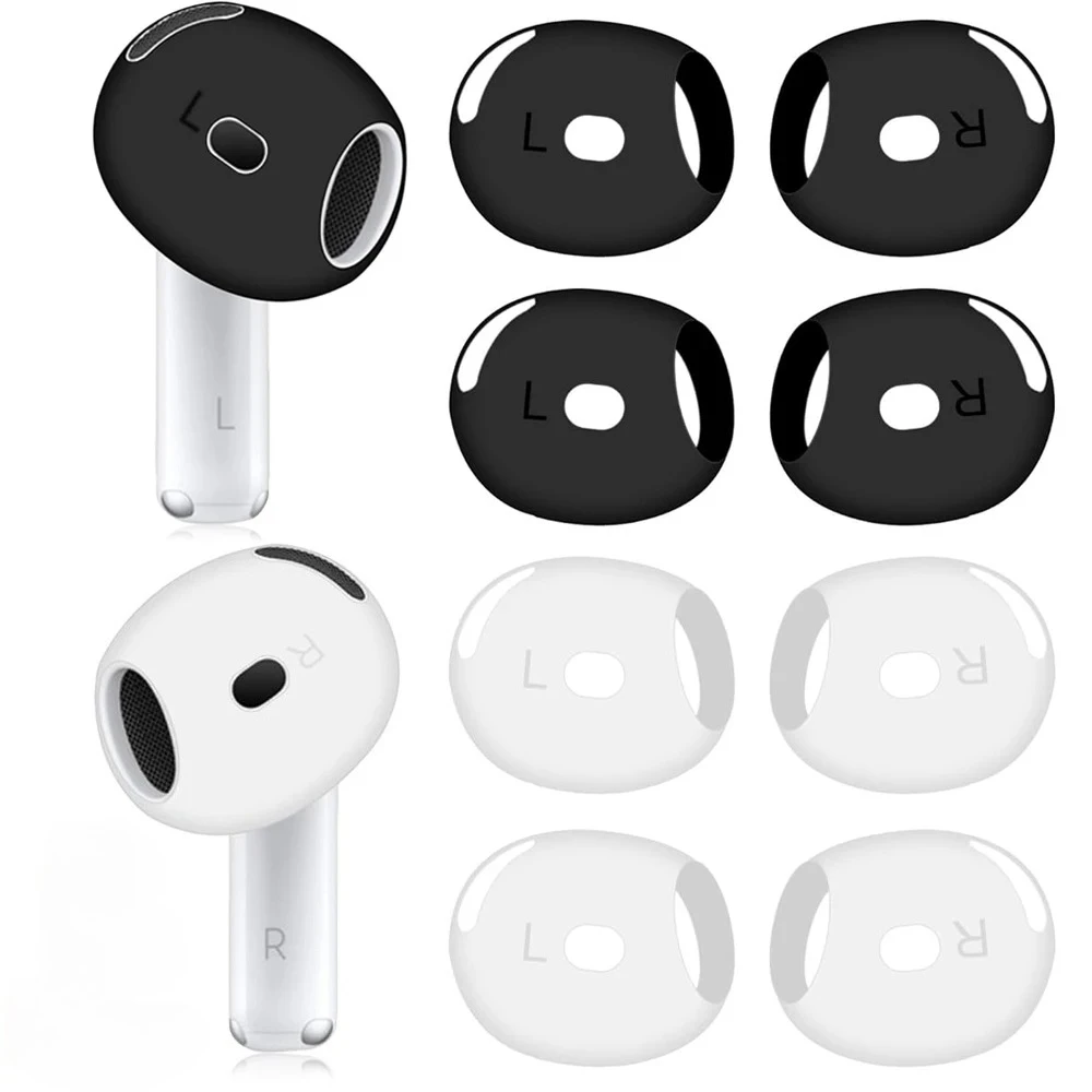 Fundas Antideslizantes para Auriculares Apple AirPods 4, Ultrafinas, Repuesto, Protectoras, Accesorios para AirPods 4