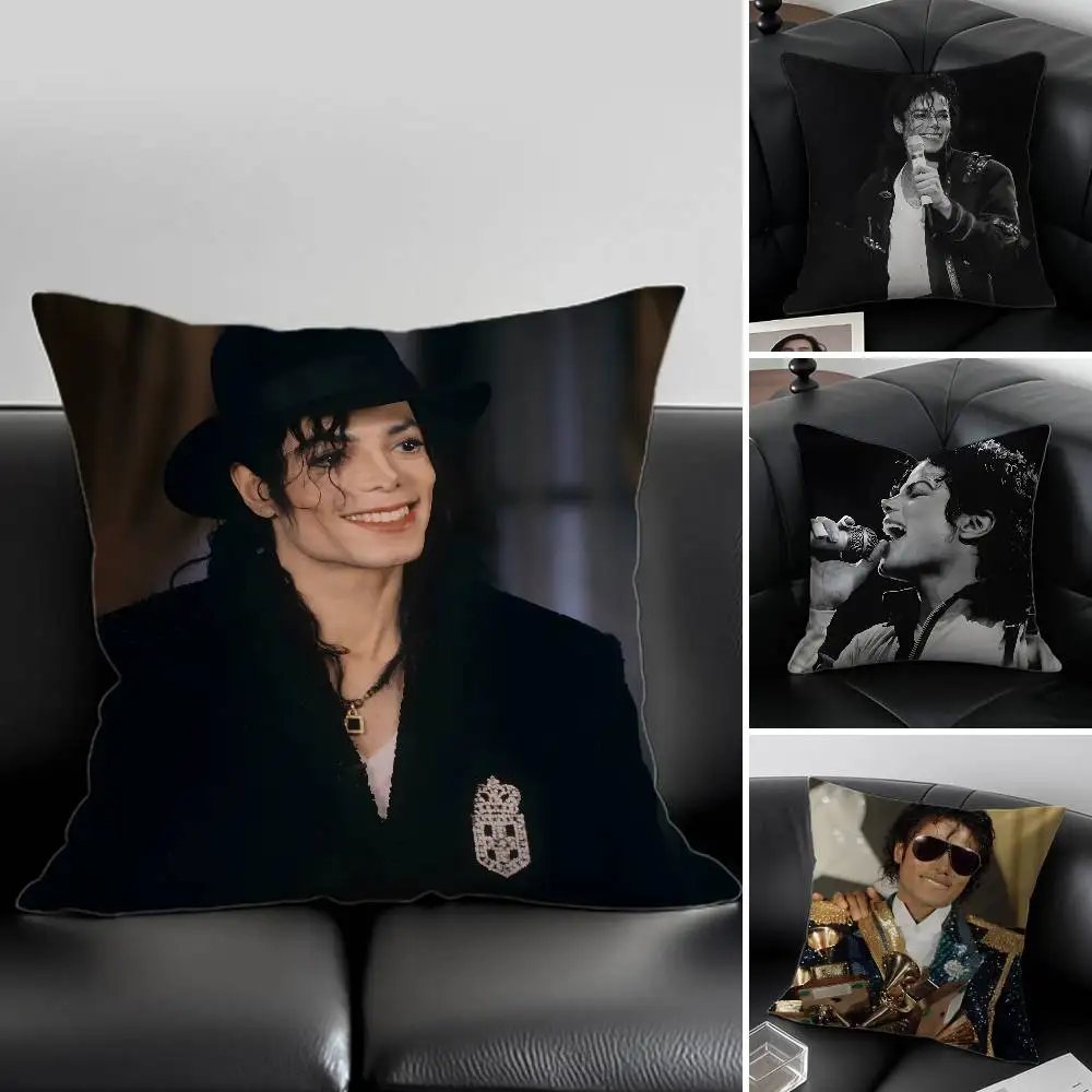 Singer M-Michael J-J-ackson Pillow Case Skin-Friendly And Comfortable Fabric Pillowcase Lnvisible Lilky Zipper