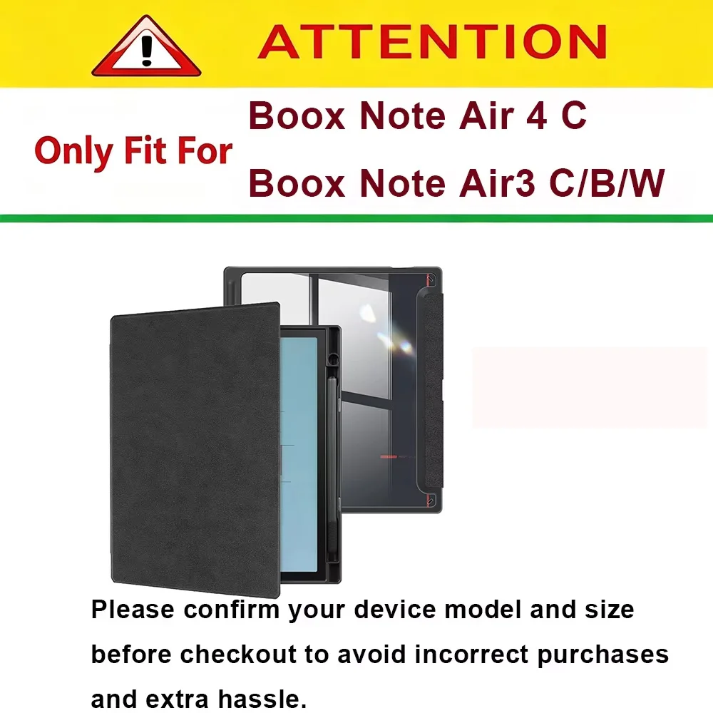 Cover for Onyx Boox Note Air 4 C/B/W, Air3 C/B/W 10.3-inch ePaper Tablet, Slim Protective Cases with Clear Cover Back Shell - view 2