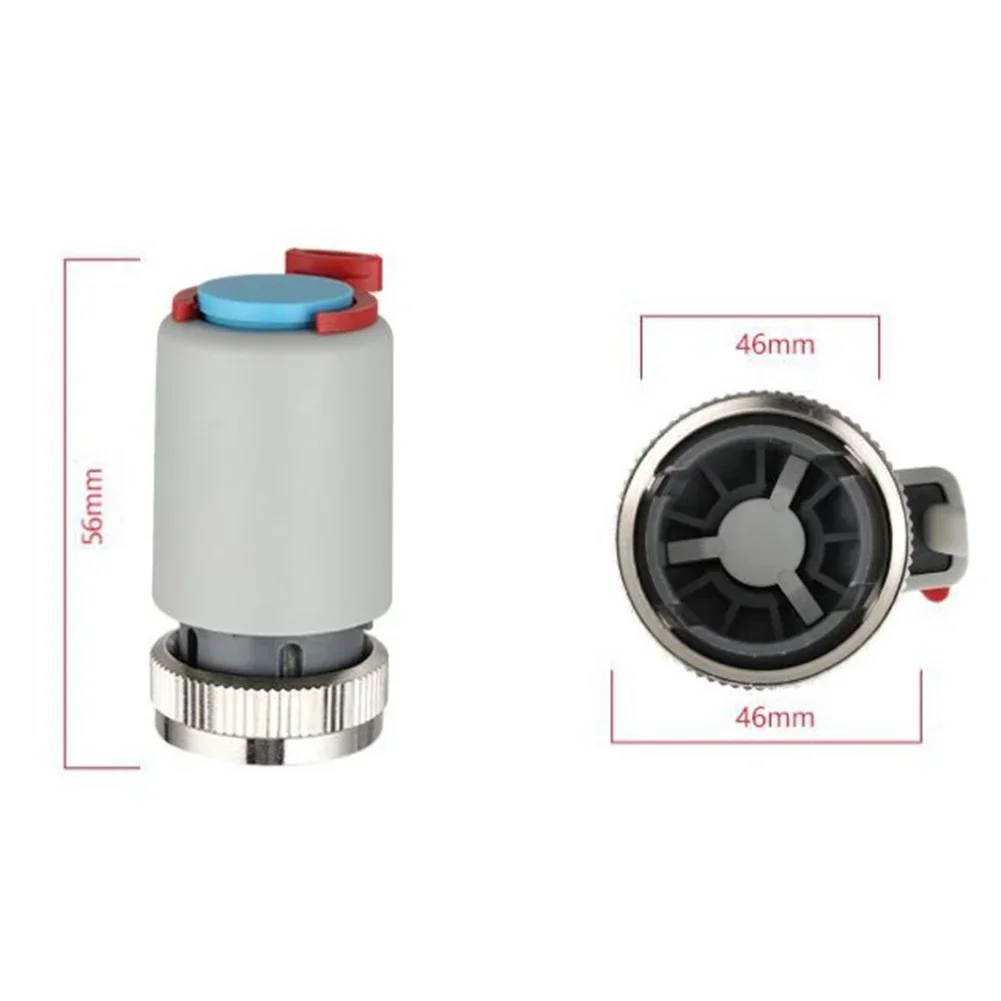 Atuador térmico elétrico, aplicação e regulação de temperatura eficiente, residencial e comercial underfor piso aquecimento