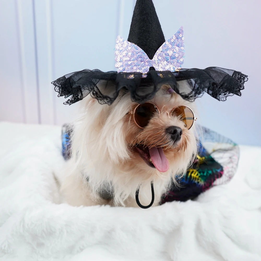 Dog Hat Funny Pet Hat Cat Cap Accessories Pet Headgear Halloween Christmas Party Pet Witch Wizard Hat Costume Dog Accessories