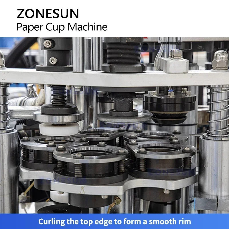 Zonesun ZS-PC1 ماكينة صنع الأكواب الورقية الأوتوماتيكية ماكينة صنع فنجان القهوة ماكينة صنع الشاي معدات تشكيل الأكواب