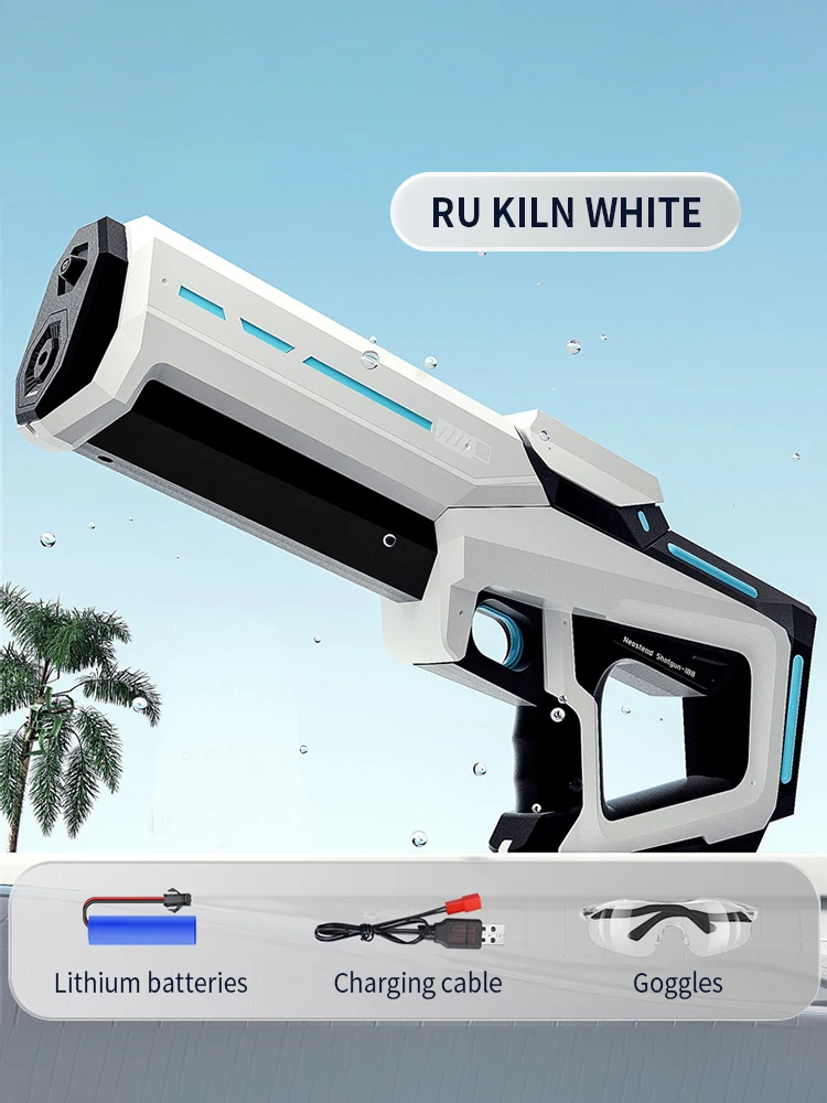 Pistolets à eau électriques pour adultes, puissant gicleur, aspiration automatique d'eau, jouet de plage en plein air d'été, cadeau pour enfants