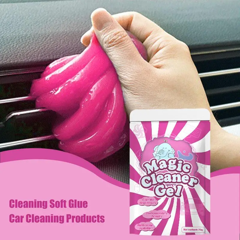 MultiFunctional Clean Tool Cleaning Gel Soft Rubber Car Air Conditioning Vents Dusting Soft Clay Car Interior Cleaner