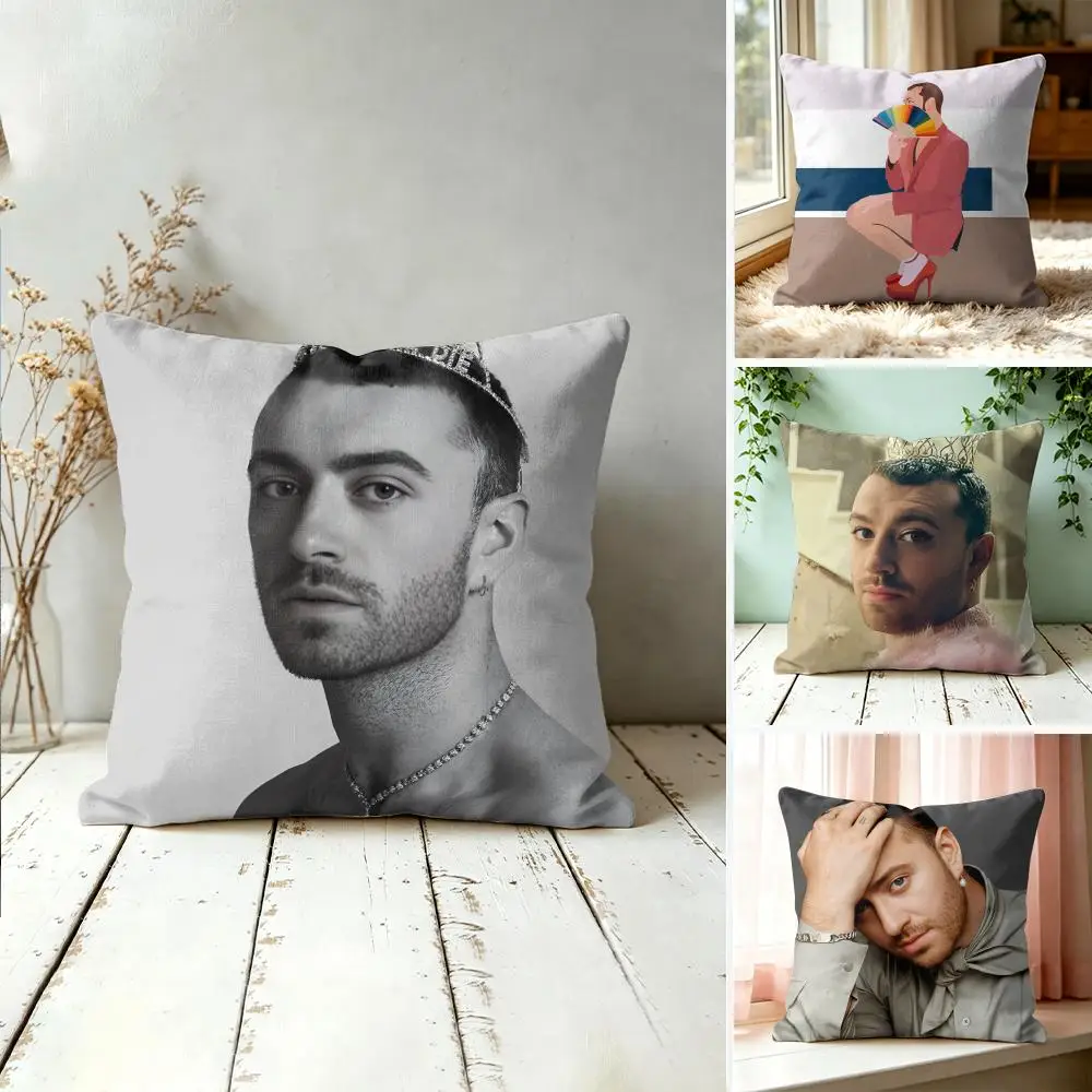 Singer S-Sam Smith Cushion Cover Square Pillow Bedroom Sofa Leisure Comfort Living Room Home Decoration 40X40