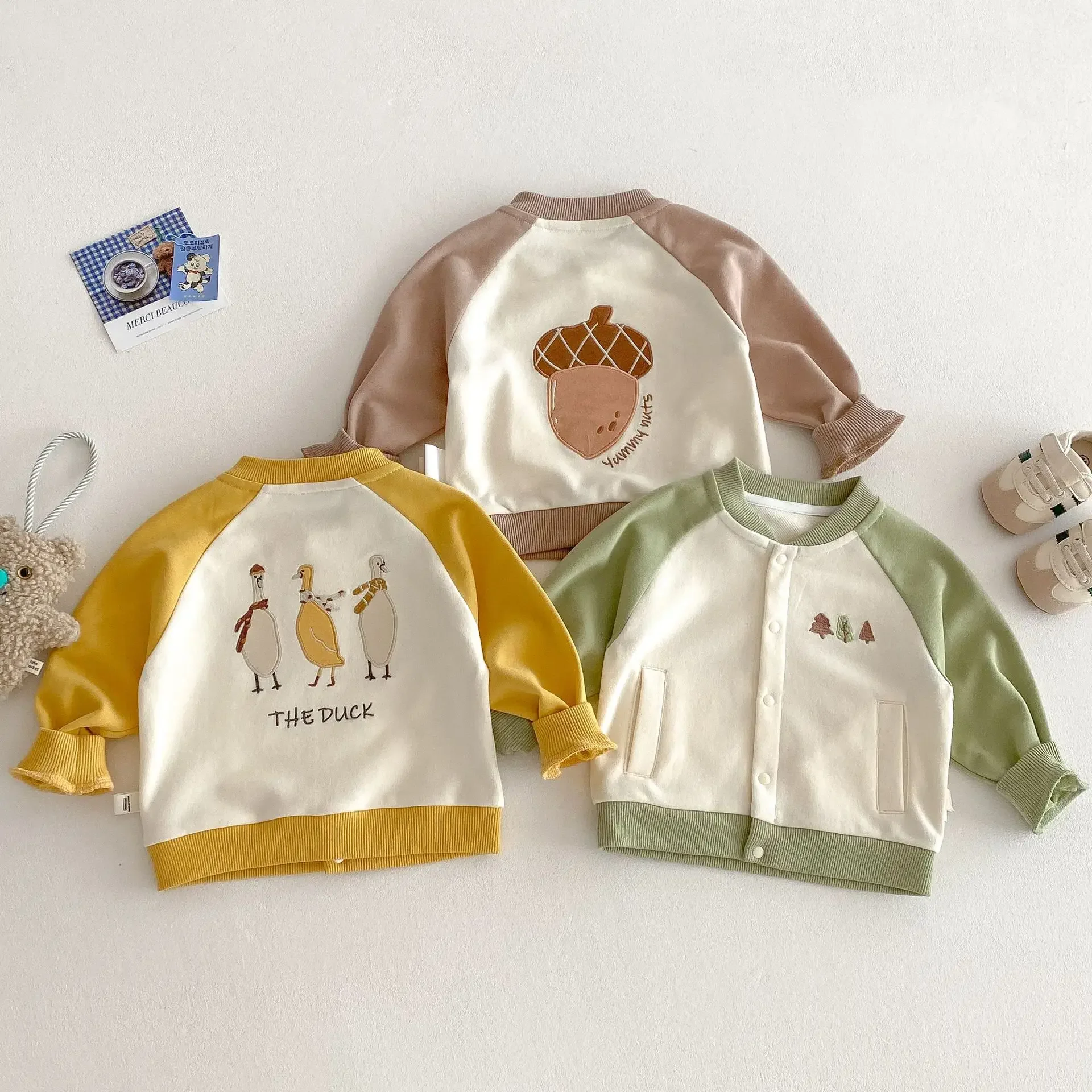 Children's jacket for boys clothes  fashion embroidered 2025 new spring Korean baseball jersey baby tops