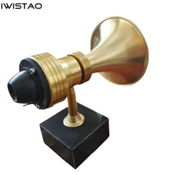 IWISTAO Long 5 inch Supper Tweeter 1 Pair Copper Horn Brass horns Copper Film 6Ω 20W 1.2KHZ-40kHz