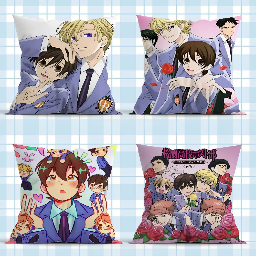 O-Ouran High School Club Pillow Case Soft Cushion Cases for Farmhouse Sofa Decor Home Decorations and Protector Pillow Case