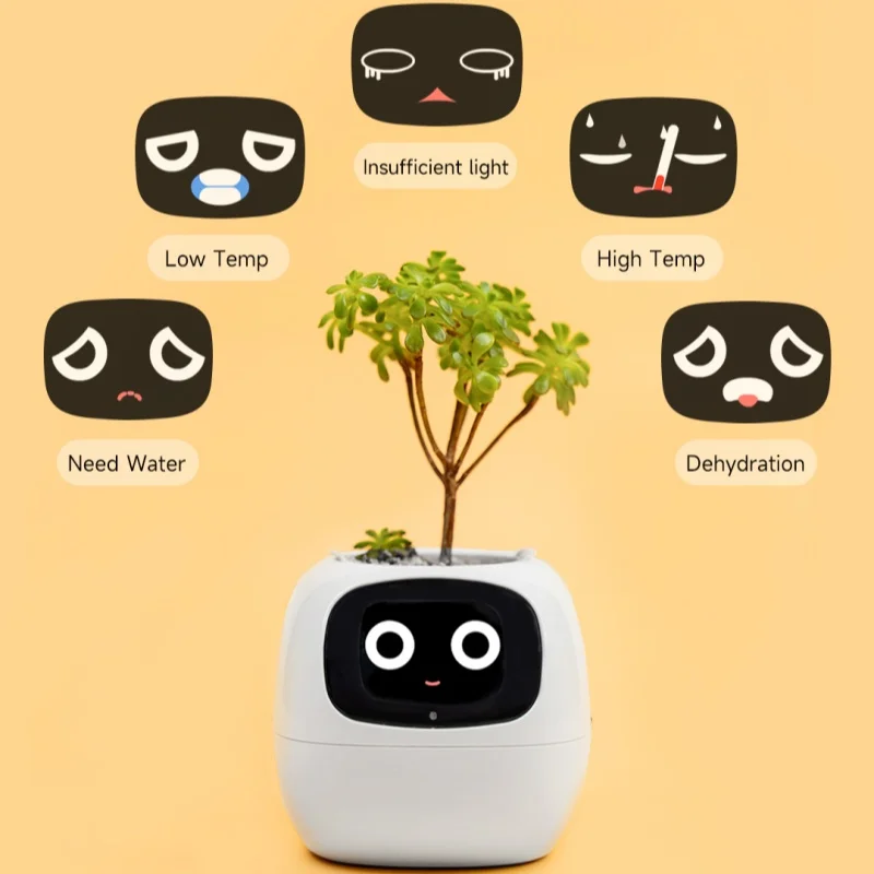 IVY Plant Cute Pet Robot Electronic Pet Flower Pot Healing AI Electronic Toy Creative Holiday Gift