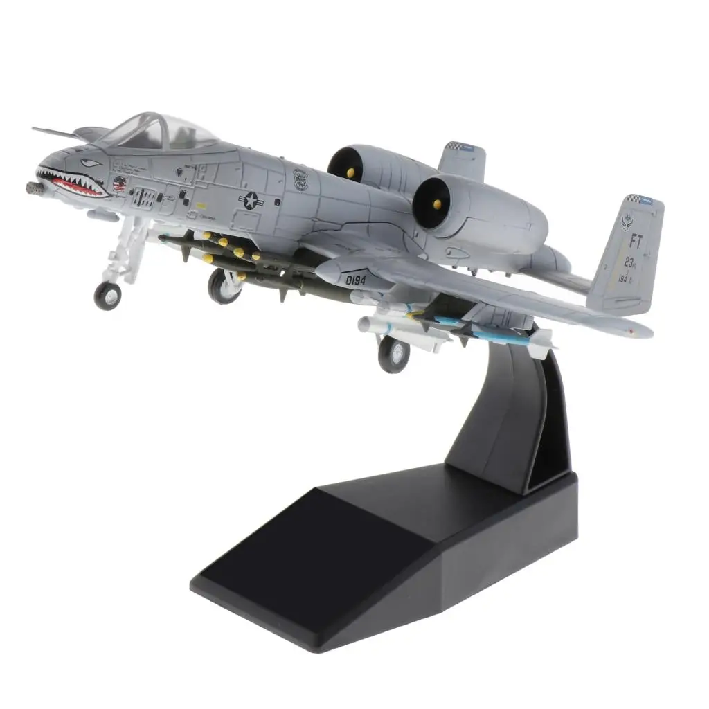 

1:100 Plane Model Toy A-10 Plane Display Model - Metal Mini Aircraft Toys Hobbies Static Models