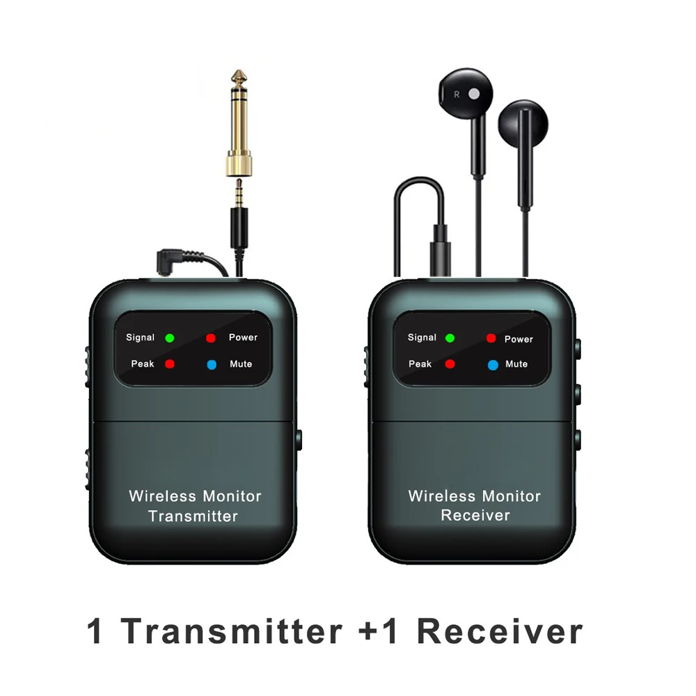 2.4GHz Wireless Earphone Monitor Receiver Rechargeable Receiver of Wireless Earphone Monitor System for Studio Band Rehearsal