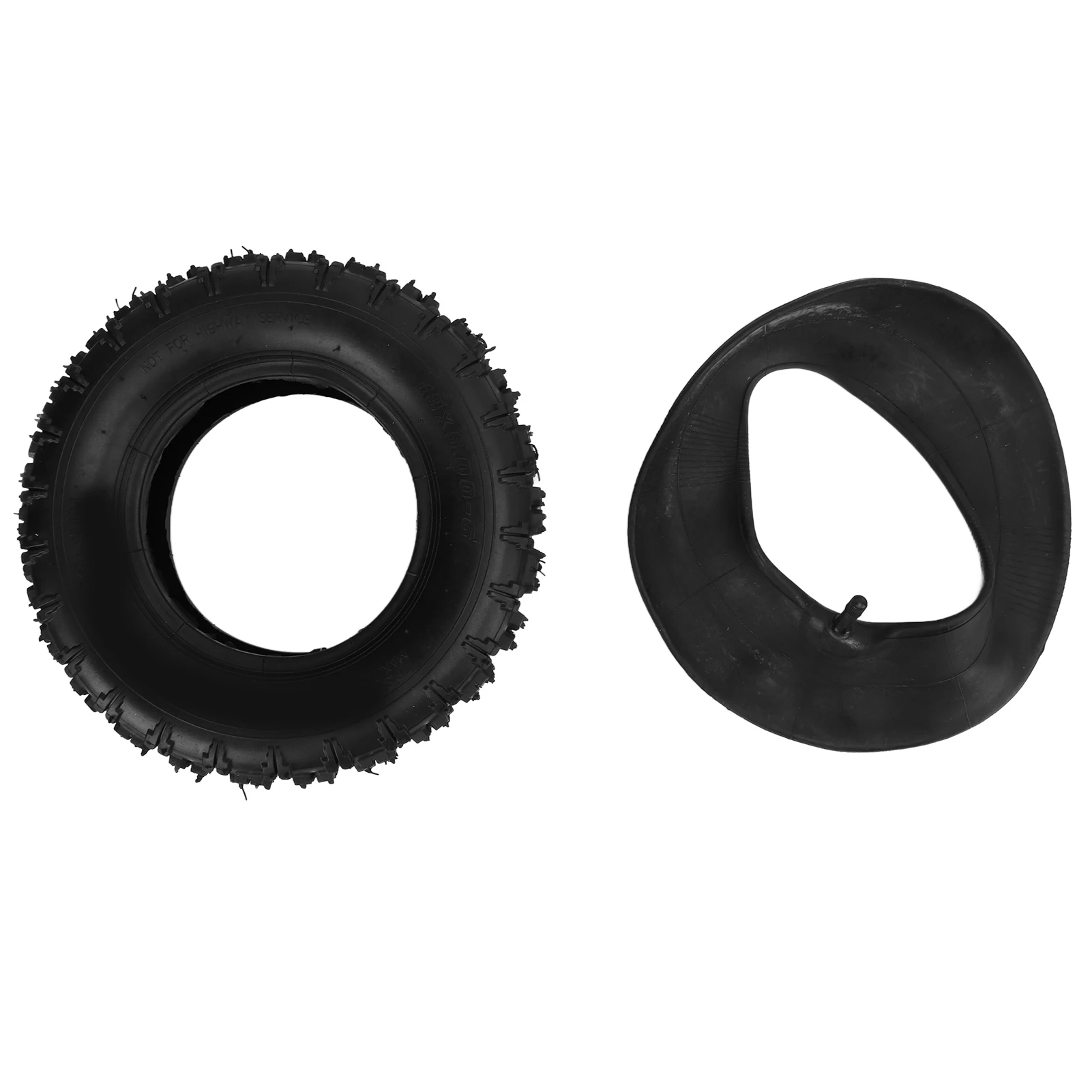 ZK50 13x5.00‑6 Inner and Outer Tires with Straight Valve Stem Thickening Lawn Mower Snow Plow Tires