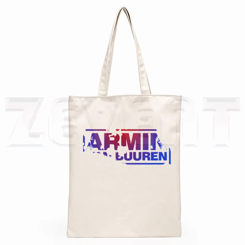 DJ Armin Van Buuren Bolsa de Mão para Meninas, Bolsa Hip Hop Hipster, Sacos De Compras De Moda, Pacote Casual, Blah Trance Music Fans Print